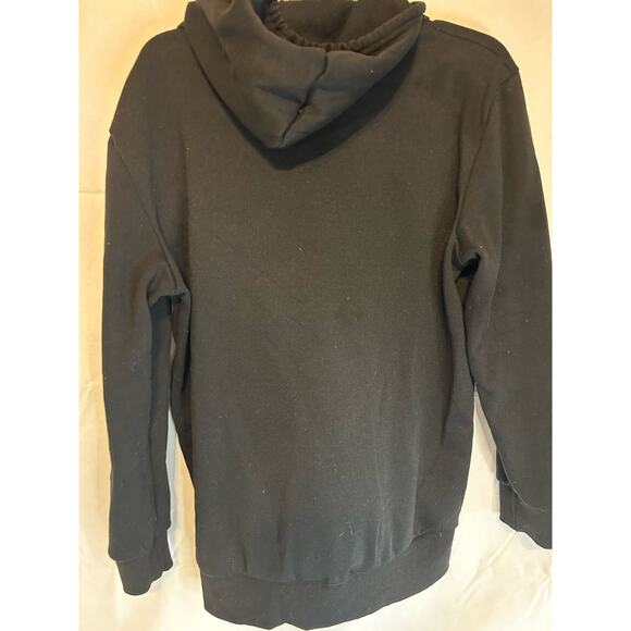 Adult L/XL Lips Kiss Hoodie Black Red GUC - Picture 2 of 3